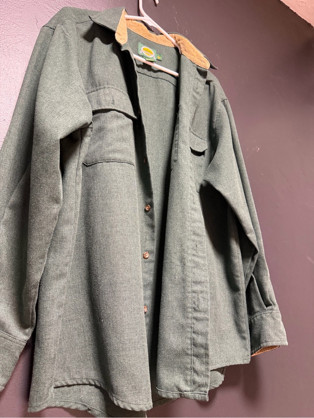 Canela’s casual camping button down shirt Forrest green size L - Picture 6 of 9